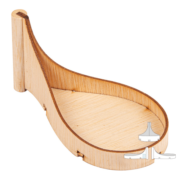 Mini cucchiai per antipasti di bambù